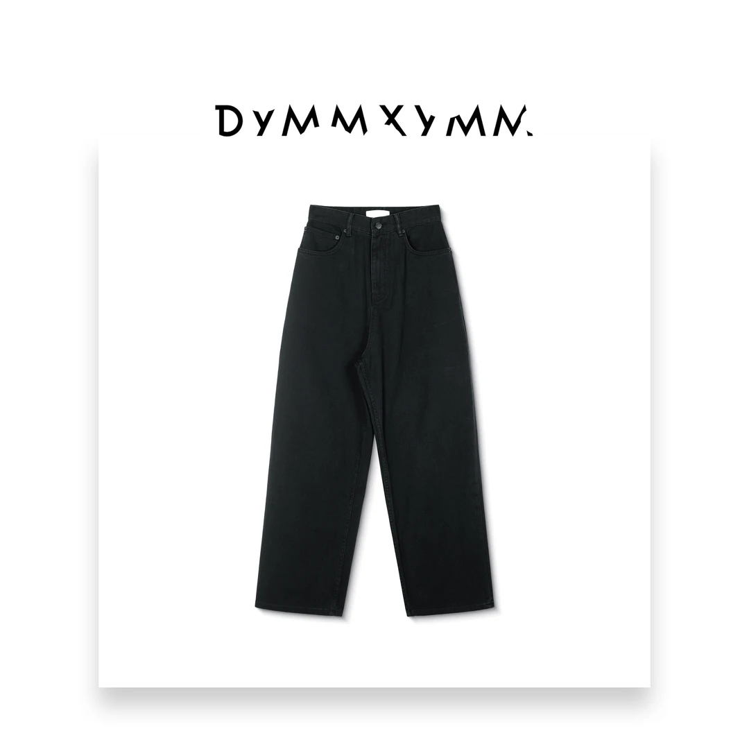 【DYMMXYMM】-巴家·气质休闲舒适黑色高级感百搭牛仔裤-61030001