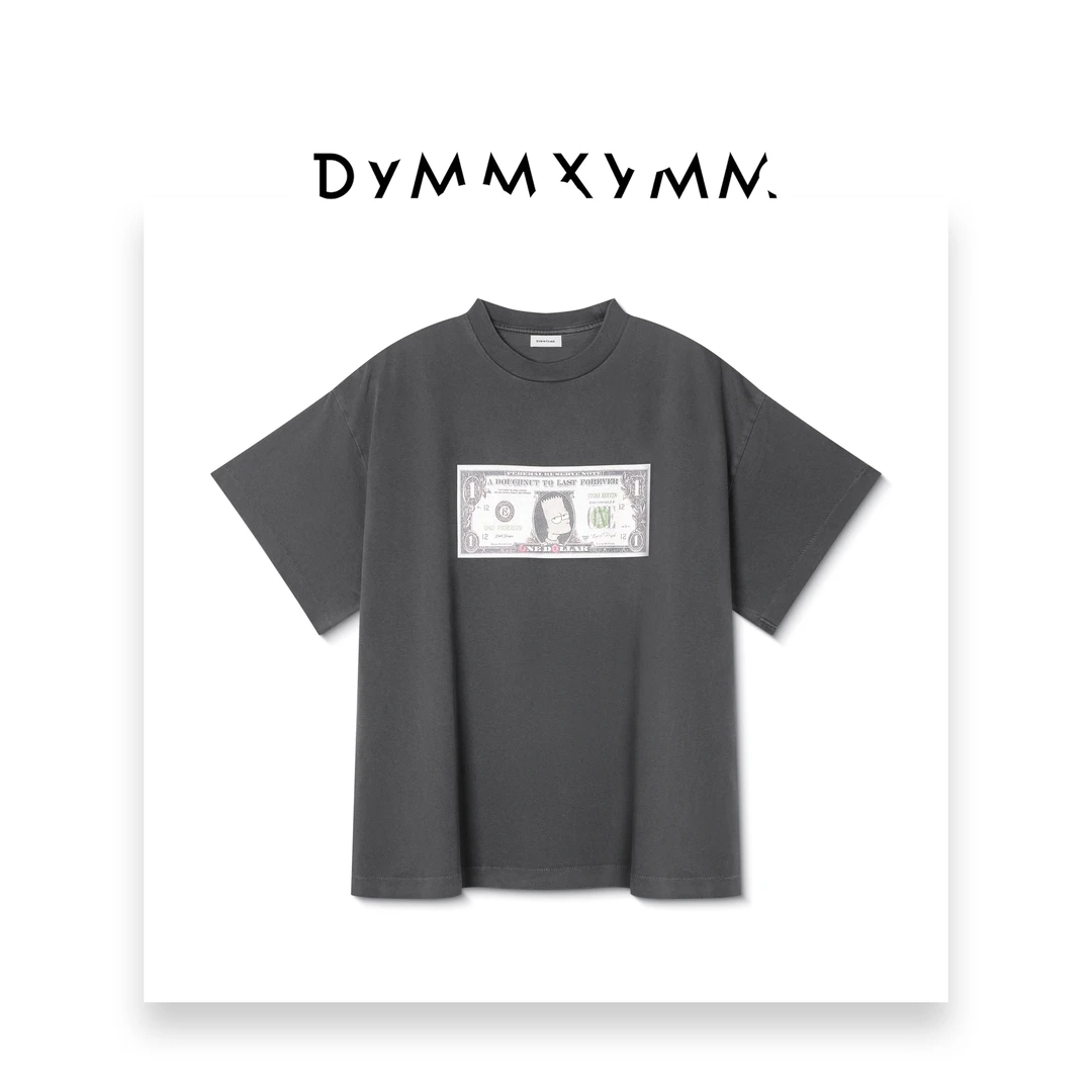 【DYMMXYMM】-时尚气质设计师休闲百搭小众设计简约图案T恤-WSD192
