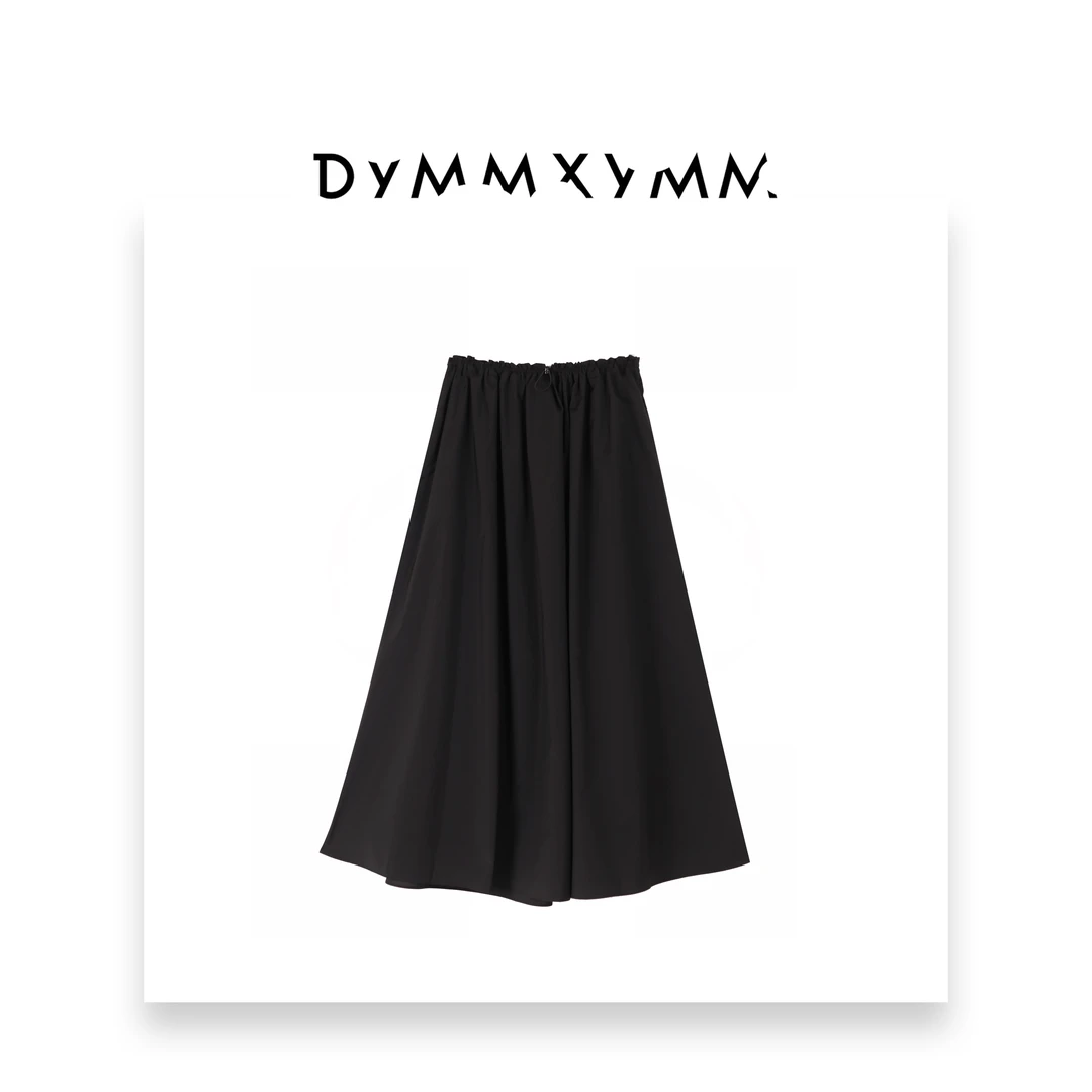 【DYMMXYMM】-设计师小众高级感蕾丝抽褶醋酸橡筋腰半裙-WSD674