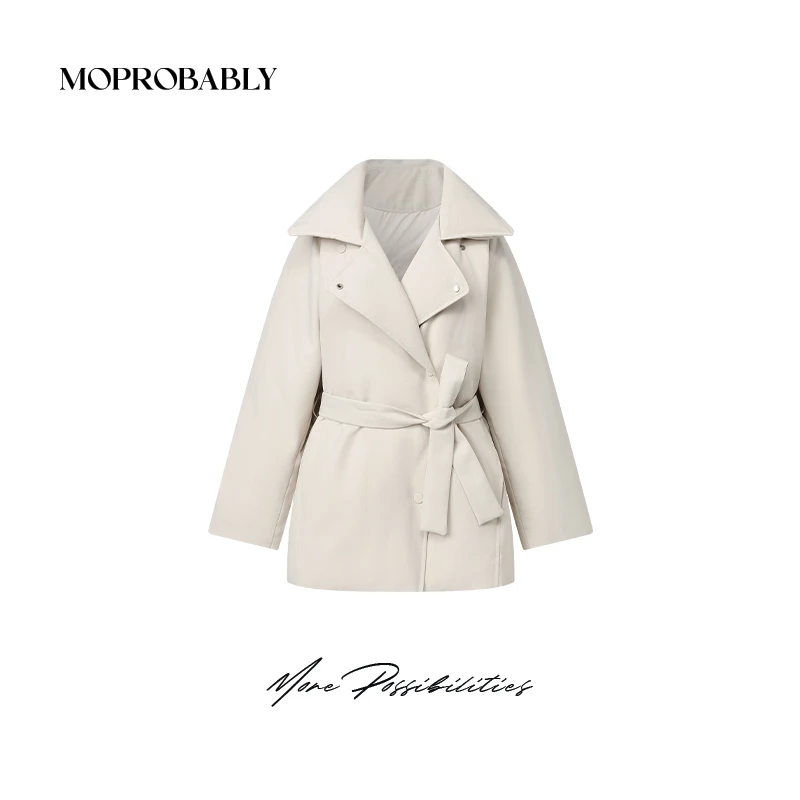 Moprobably李予诺「雅冬」红人上新90白鹅绒简约百搭羽绒服L4468364