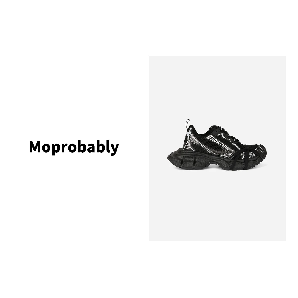 Moprobably予诺 高定系列黑武士百搭时尚运动休闲老爹鞋L23C29137