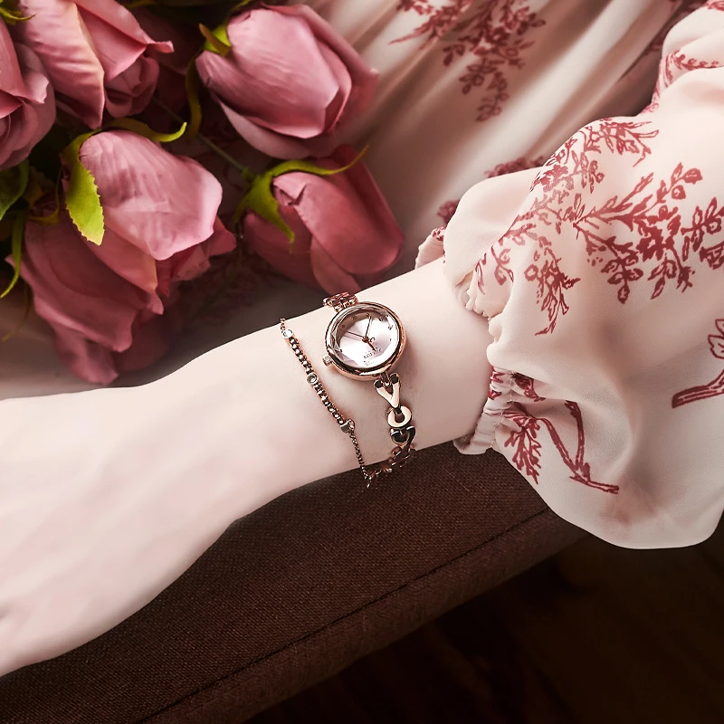 聚利时2025新款爆款小众手表女士韩版气质可拆卸精致手链石英腕表