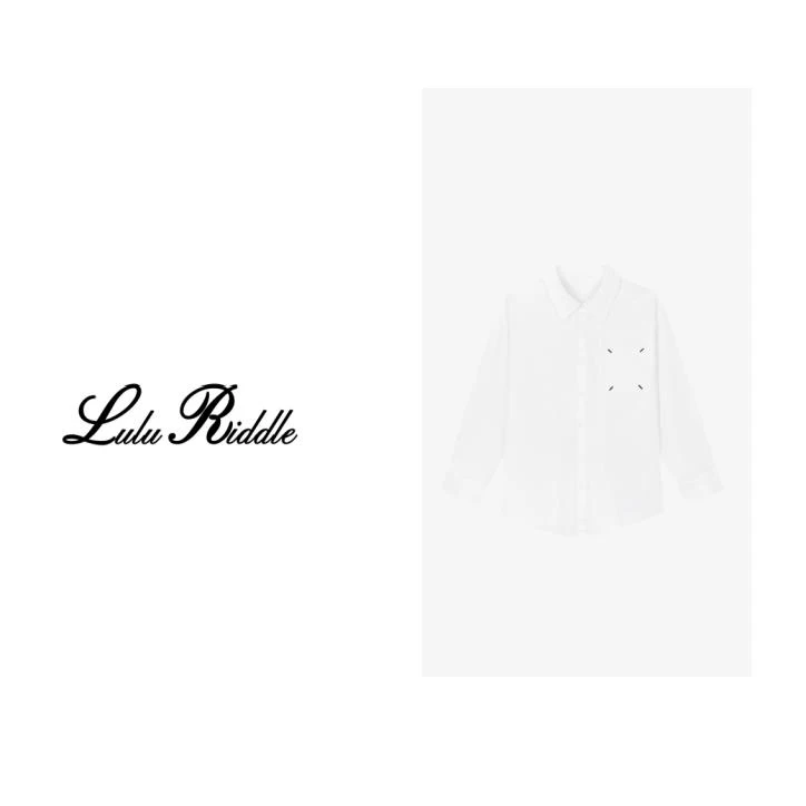 2024ss 明线刺绣 慵懒简约休闲性感百搭潮流衬衫J42006