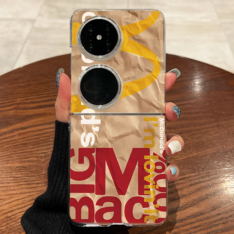 麦门适用华为pocket2手机壳新款p50pocket折叠屏三星zflip6透明硬