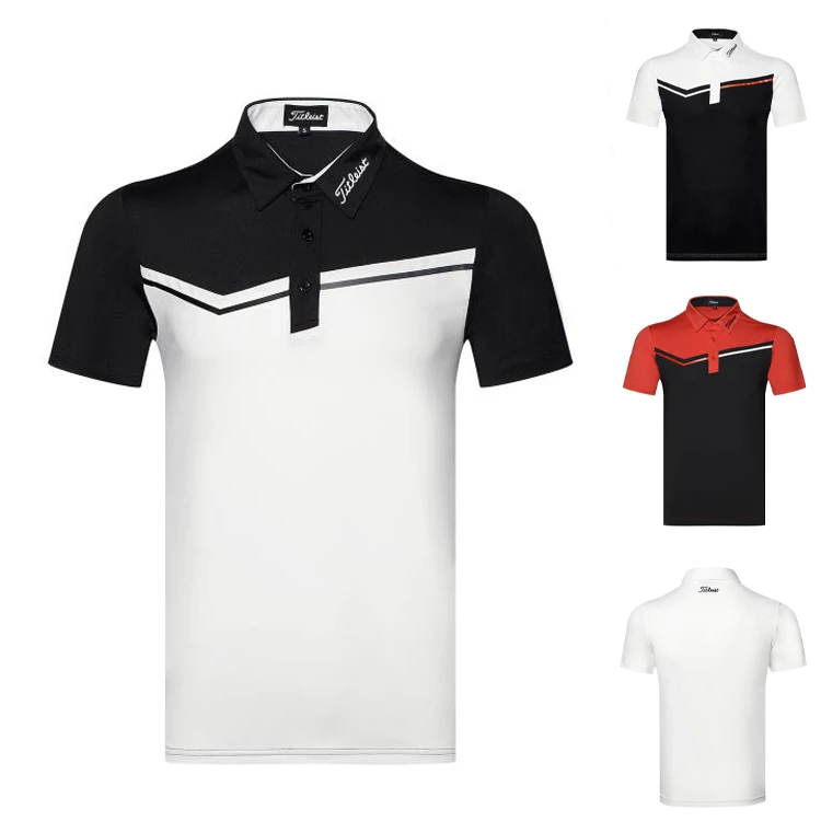 新款夏高尔夫服装短袖男装户外运动POLO衫吸湿排汗golf透气球衣