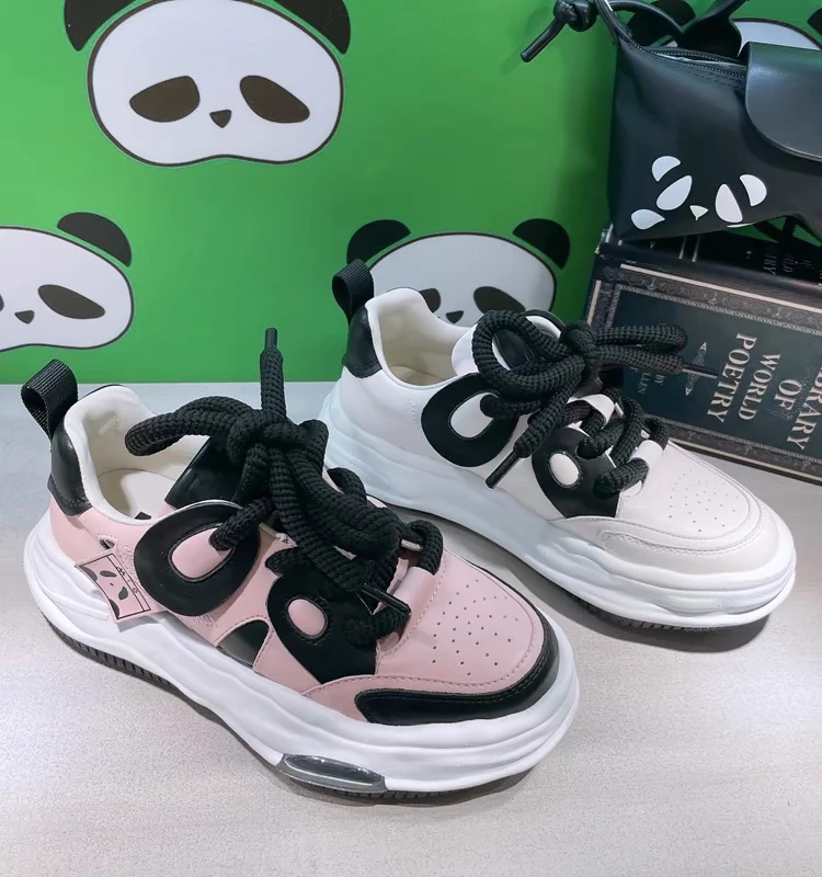 年秋款厚底系带休闲鞋跑步鞋3