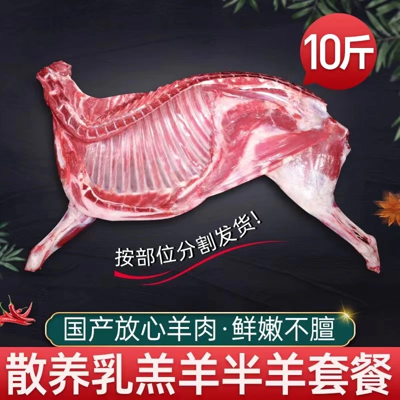 【粉丝专属买5斤送5斤】羊肉10斤切大块羊排羊腿年货生鲜