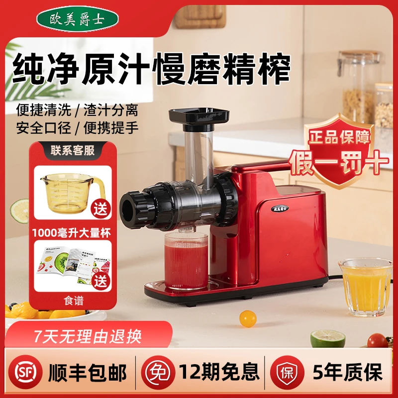 欧美爵士西芹专用原汁机慢速榨汁机全自动果蔬榨汁机慢磨机MV12