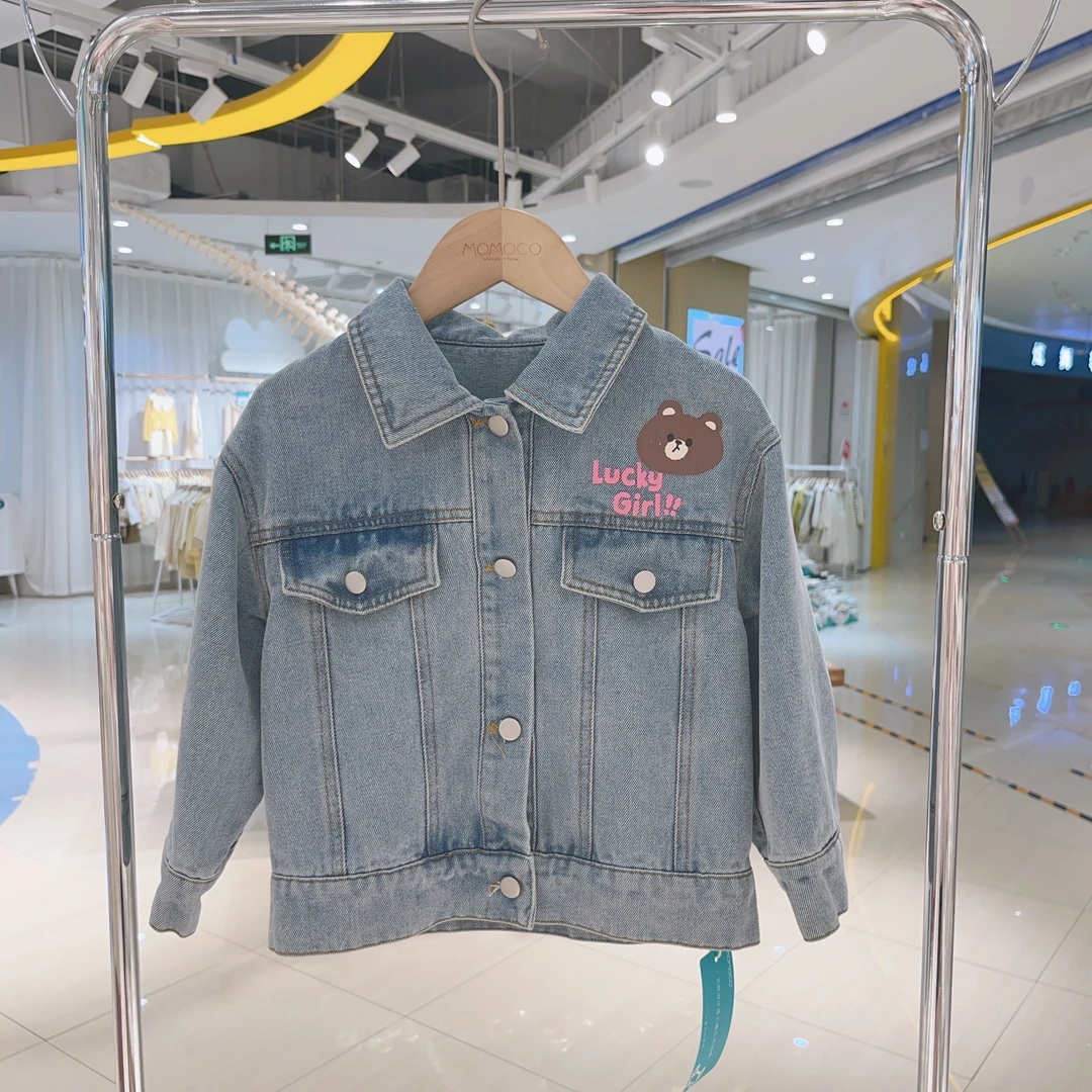 MOMOCO女童秋新款甜美牛仔外套75730108005