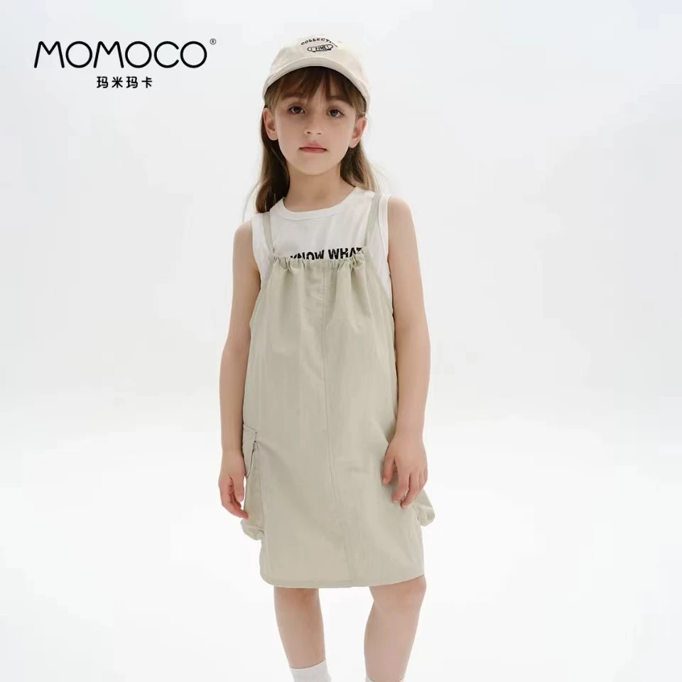 MOMOCO/玛米玛卡女童夏季休闲时尚百搭无袖速干套装裙75620580002