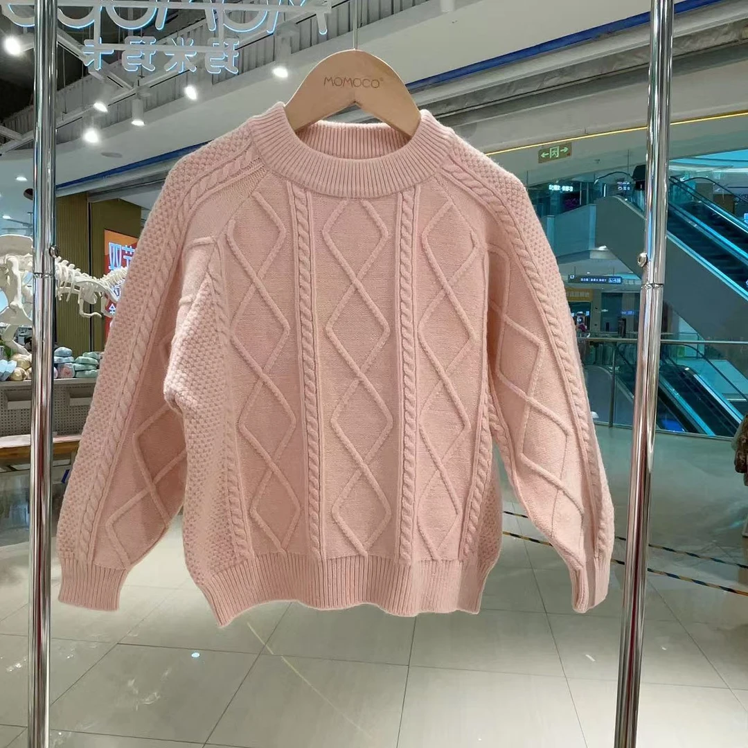 MOMOCO女童冬季新款简约百搭毛衣76830230024