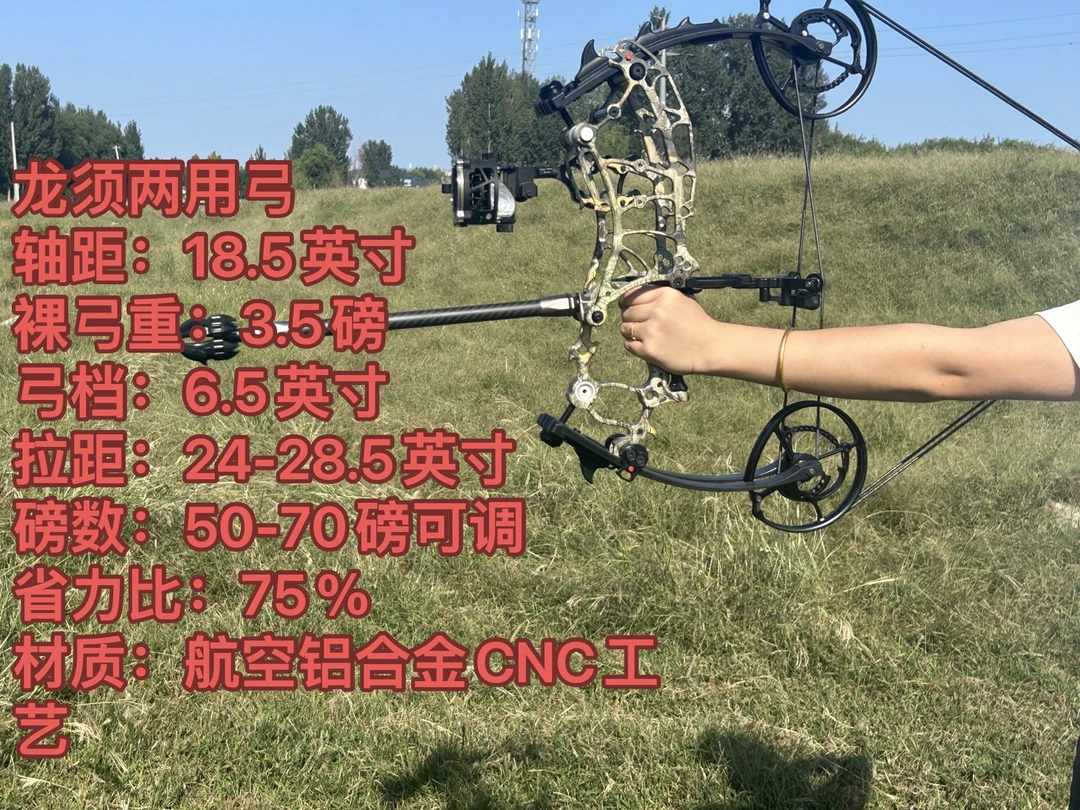 龙须两用复合弓 转轴距高初速 短小精悍
