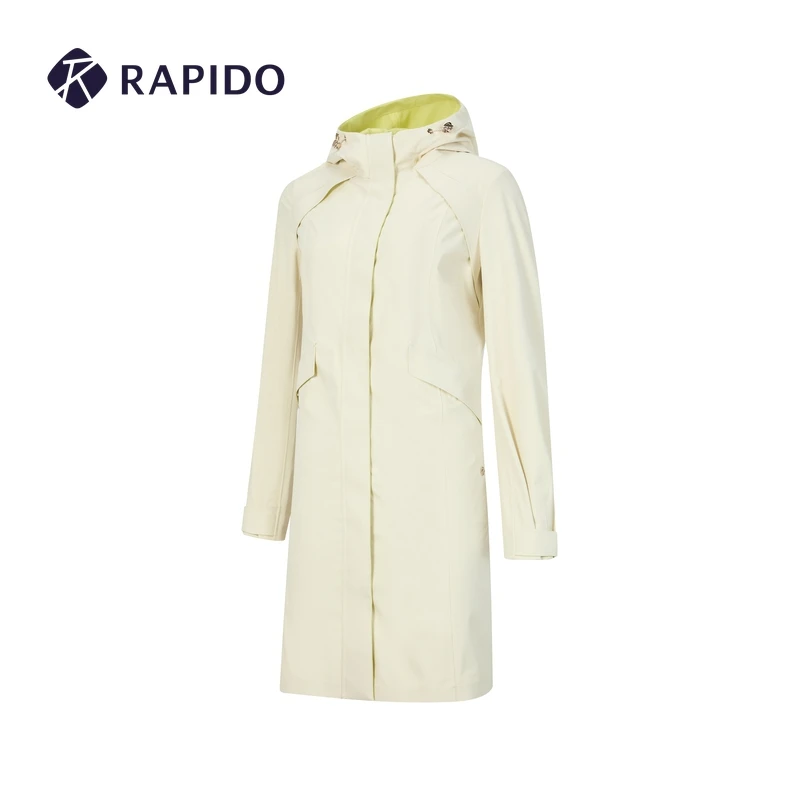 RAPIDO雳霹道2025年新款女士R系列户外时尚撞色风衣CP4139U02