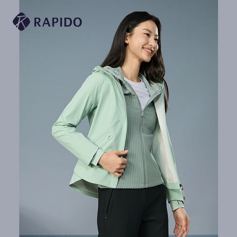 Rapido25年新款女士弹力时尚修身夹克休闲运动上衣外套CP4139J04
