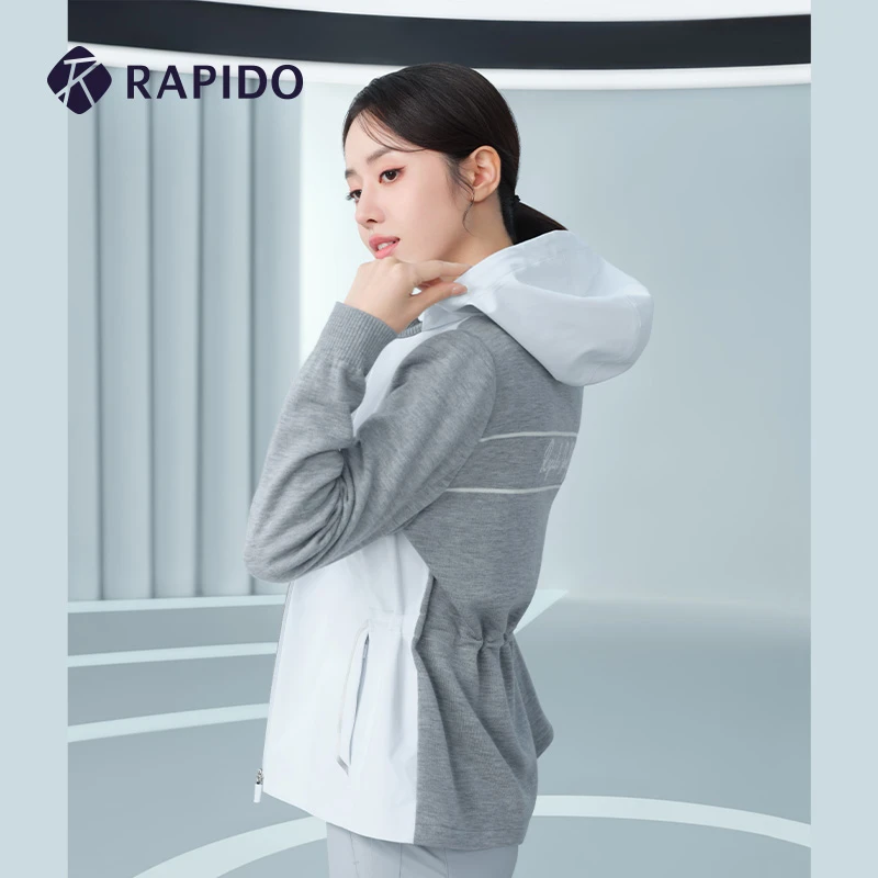 Rapido春新款女子GOLF高尔夫运动拼接夹克休闲外套上衣CP3139Z01