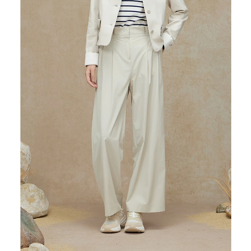 RAPIDO雳霹道2025年春夏新款女士R系列阔腿裤休闲长裤CP4721U03