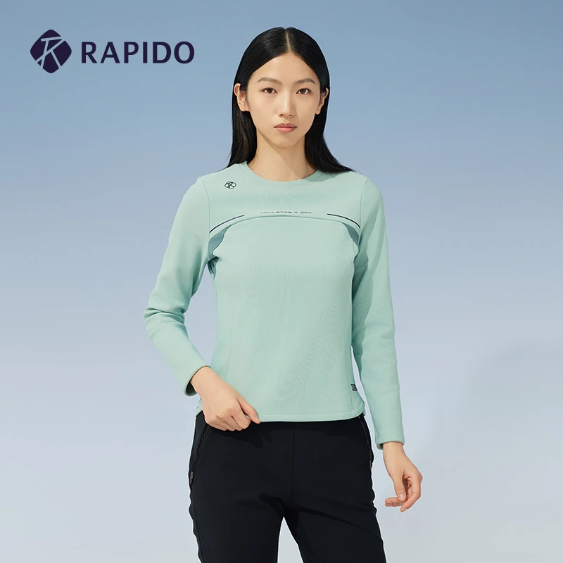 【加绒】RAPIDO雳霹道2025年秋冬新款女士休闲长袖卫衣CP4941L08