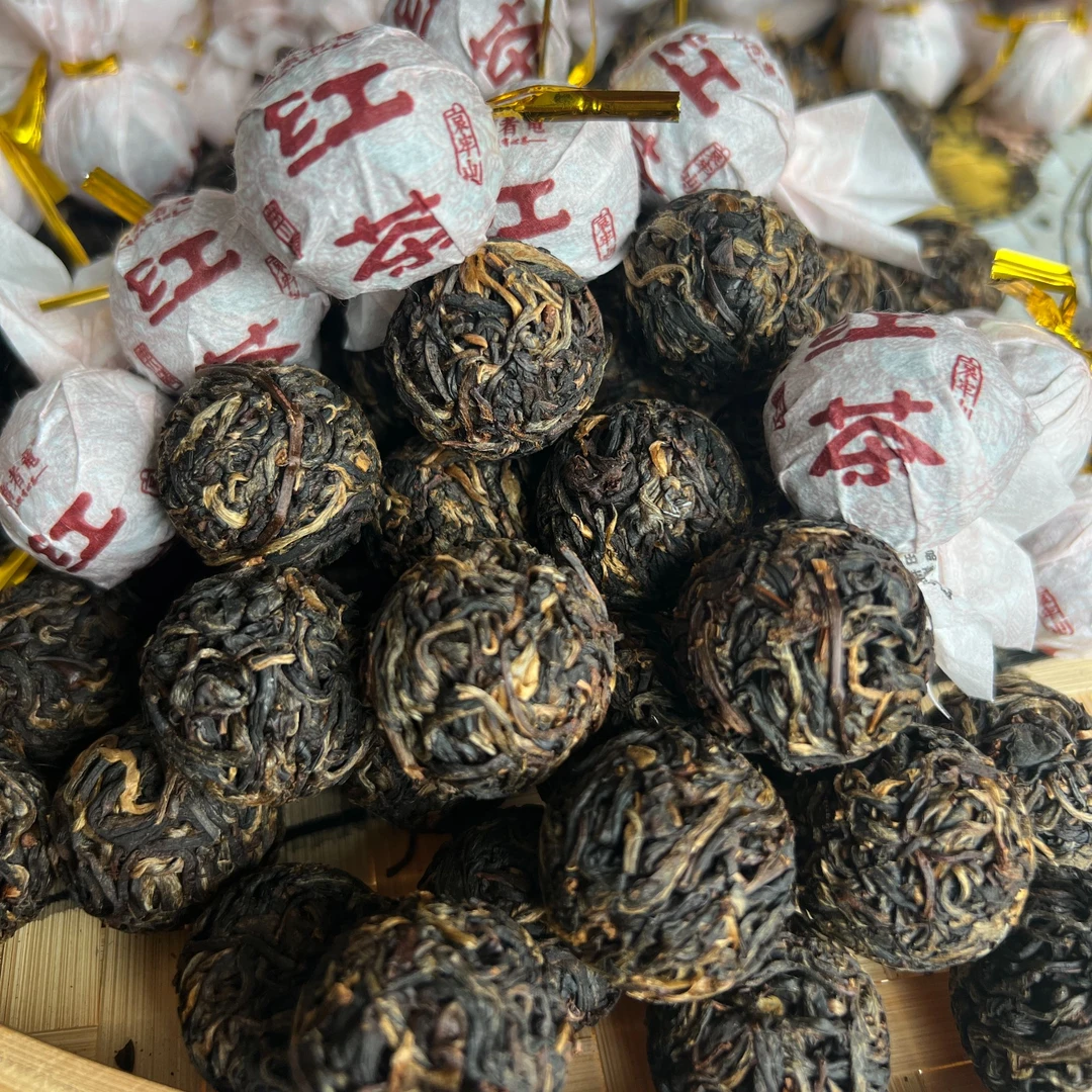 【2024生态红茶龙珠】云南茶叶花蜜香哀牢山晒红茶8g/颗