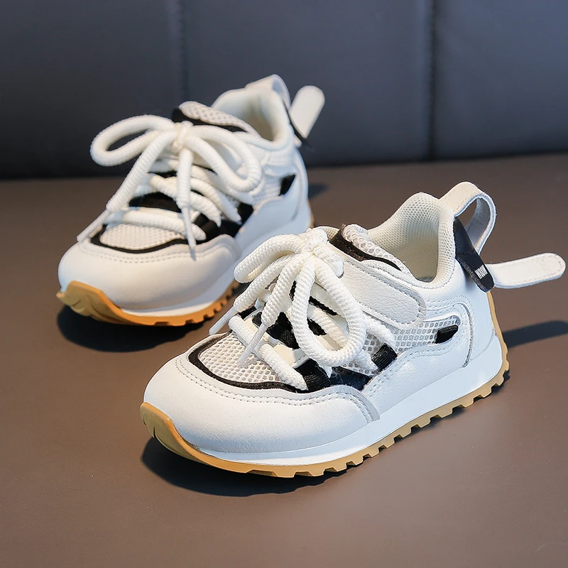 蜡比小星儿童网鞋男童板鞋网鞋女童休闲鞋春夏款2024春夏新款百搭