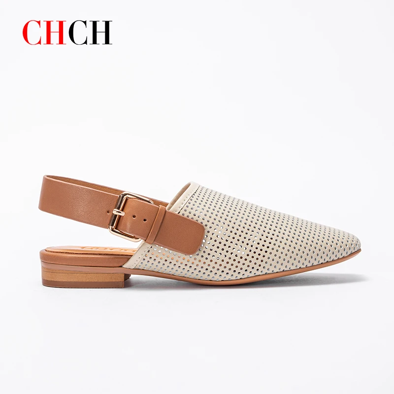 CHCH休闲风轻便时装牛皮凉鞋女鞋CN1B2201