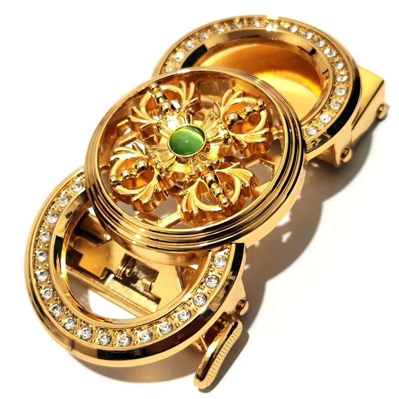 网红时来运转自动扣皮带头男士高档个性裤带扣头时尚腰带卡头3.5