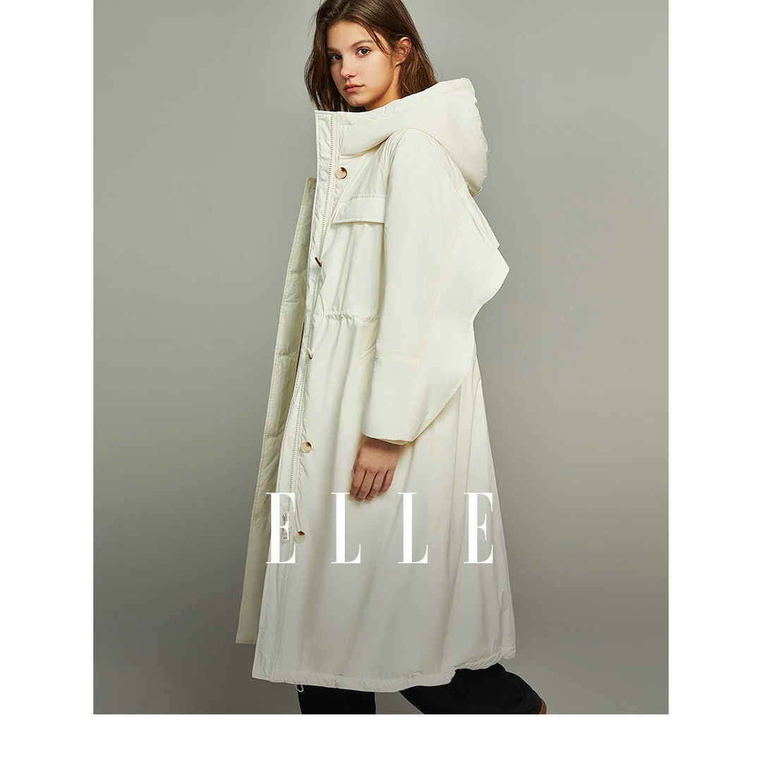 【赵老板专属】EY36053 羽绒服立领情侣连帽保暖白色时尚防风加绒