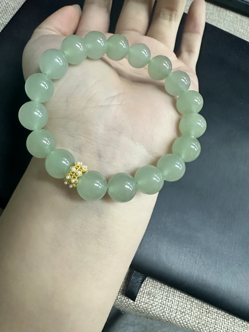 天然东陵玉卡10毫米手串（跑环款）