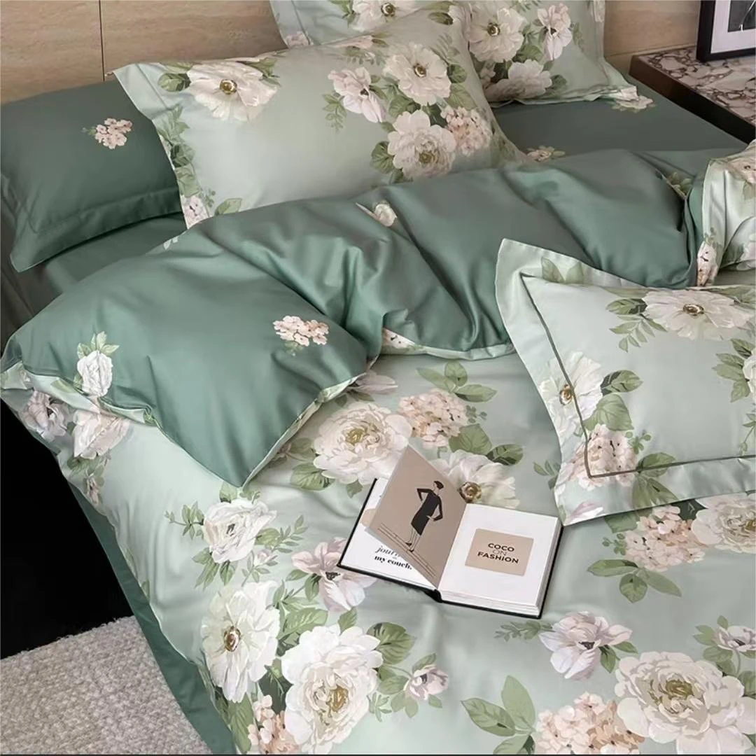 【纯棉A版床单】高端实体款100棉斜纹全棉铂金棉印花精梳棉【国色】