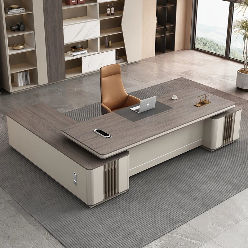 办公桌老板桌简约现代大班台办公室桌办公桌椅组合经理桌总裁桌