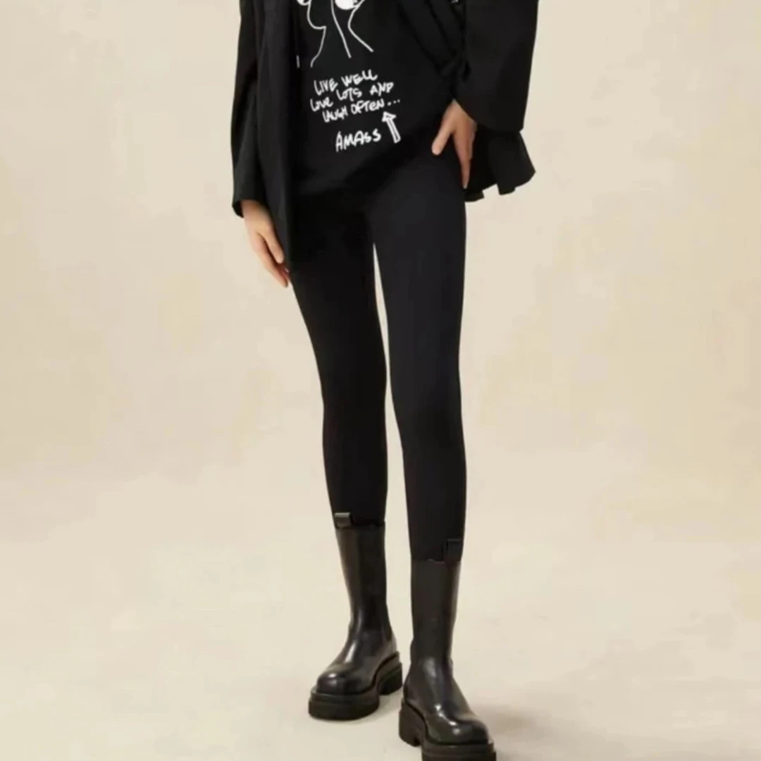 【北京阿玛施】5192430 加绒款鲨鱼裤时尚百搭小脚裤显瘦高腰外穿