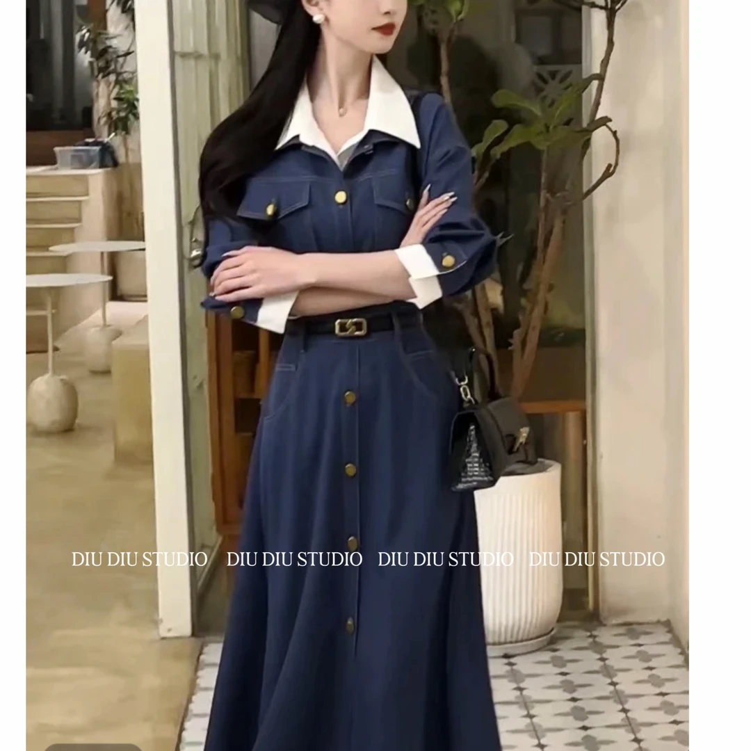 【熙木】高品质百搭牛仔连衣裙4CLRR5032