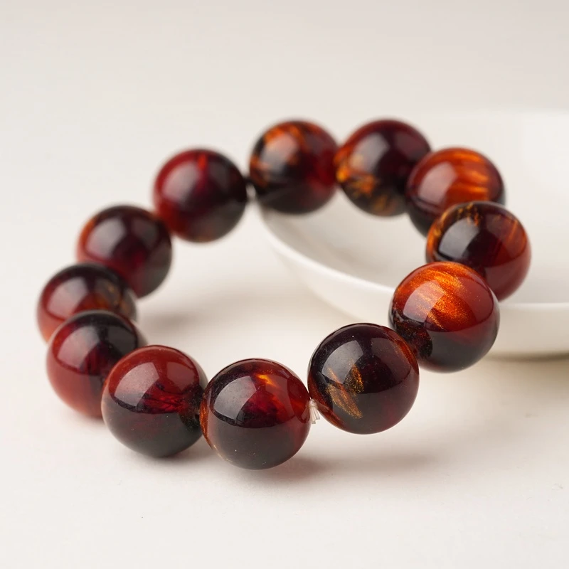 S级典藏 星金血龙脂 文化传承系列 简约20MM手串K49