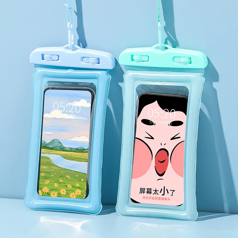 手机防水袋可触屏游泳自封密封袋海边潜水拍摄漂流透明防水手机套