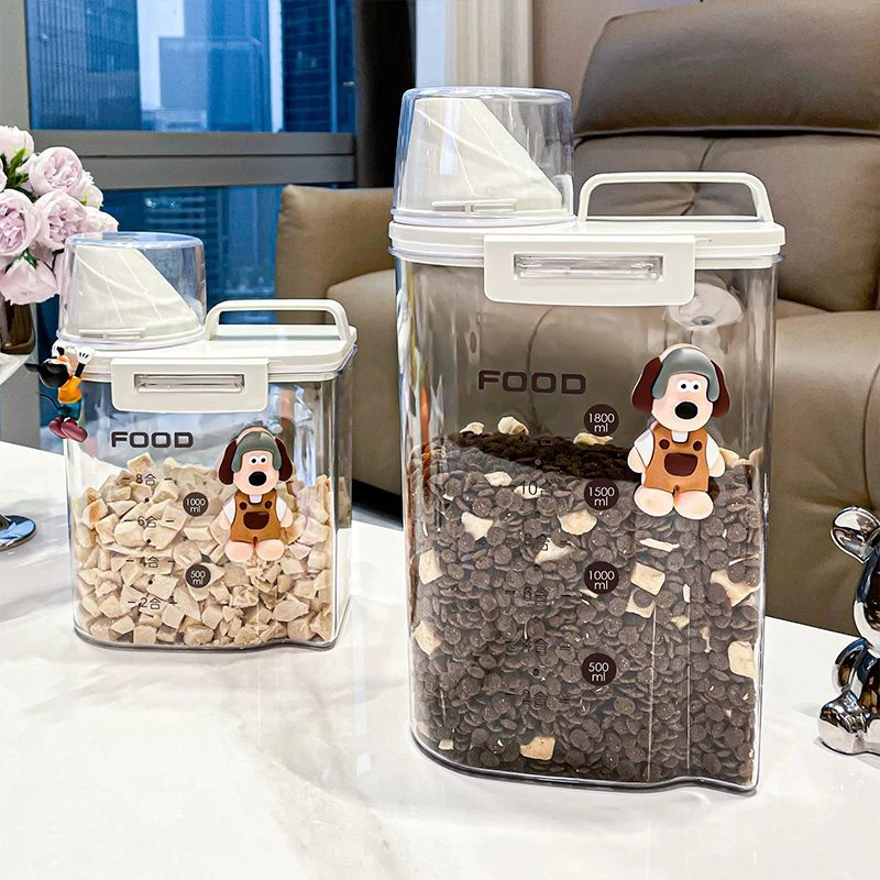 猫粮储存桶狗粮密封桶防潮储粮桶宠物粮食零食冻干罐家用收纳yw