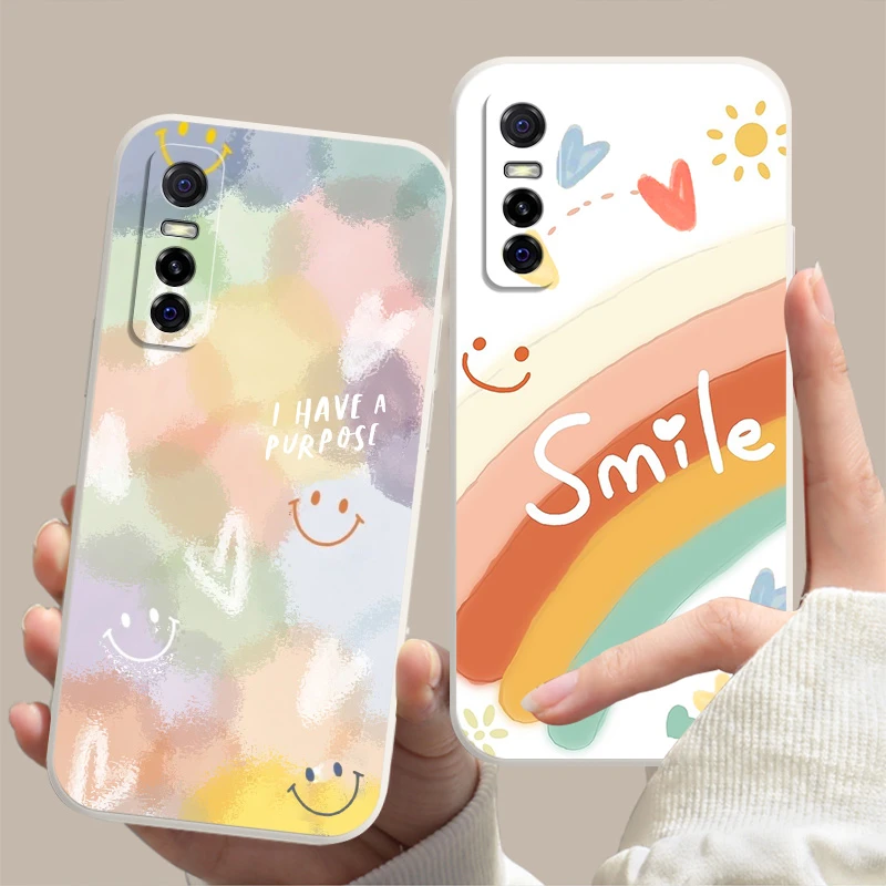 vivos7e s7e活力版简约爱心手机壳女新款硅胶软外壳全包边保护套