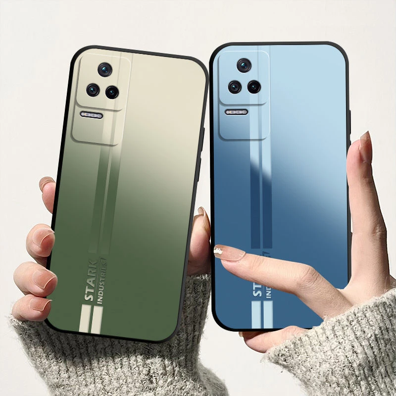 适用Redmi红米K50 K50Pro手机壳男女款全包边渐变新款保护套软壳