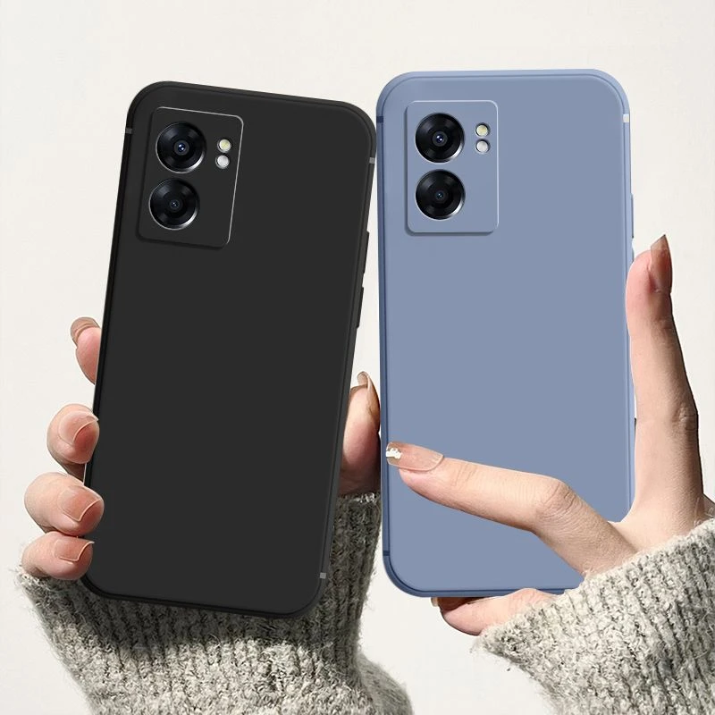 适用OPPO PFTM20手机壳A56S直边液态硅胶软壳防摔保护套超薄简约