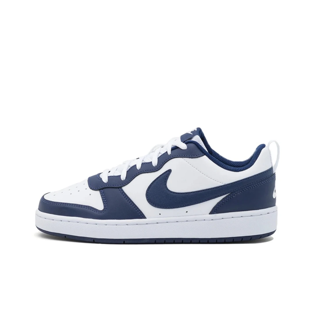 耐克Nike Court Borough 黑曜石蓝白低帮运动休闲板鞋BQ5448-107