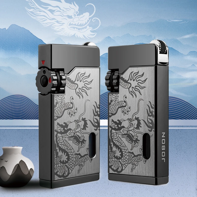 龙年双火滑轮点火打火机网红高档创意打火机礼品男士高端便携经典