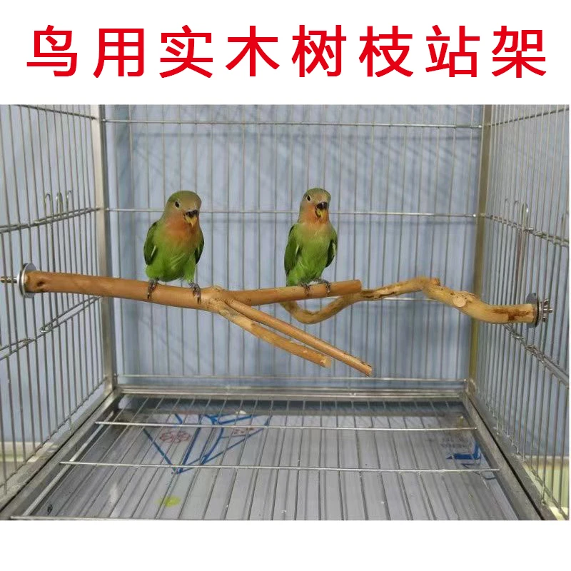 鹦鹉花椒木实木站杆杜鹃木站杆虎皮牡丹玄风八哥鸟笼站棍站杆站架