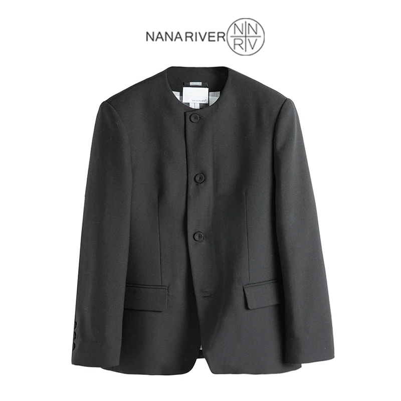 【查尔斯顿】澳洲精纺羊毛秋冬新款高级感短外套小众极简风外套女