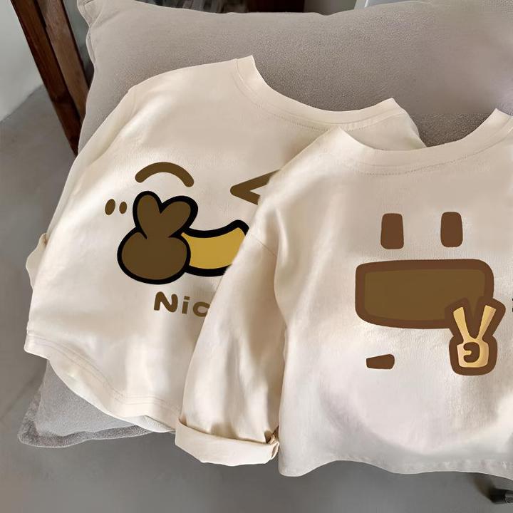 儿童长袖T恤宝宝百搭外穿中小童春秋纯棉打底衫男女童洋气上衣t恤