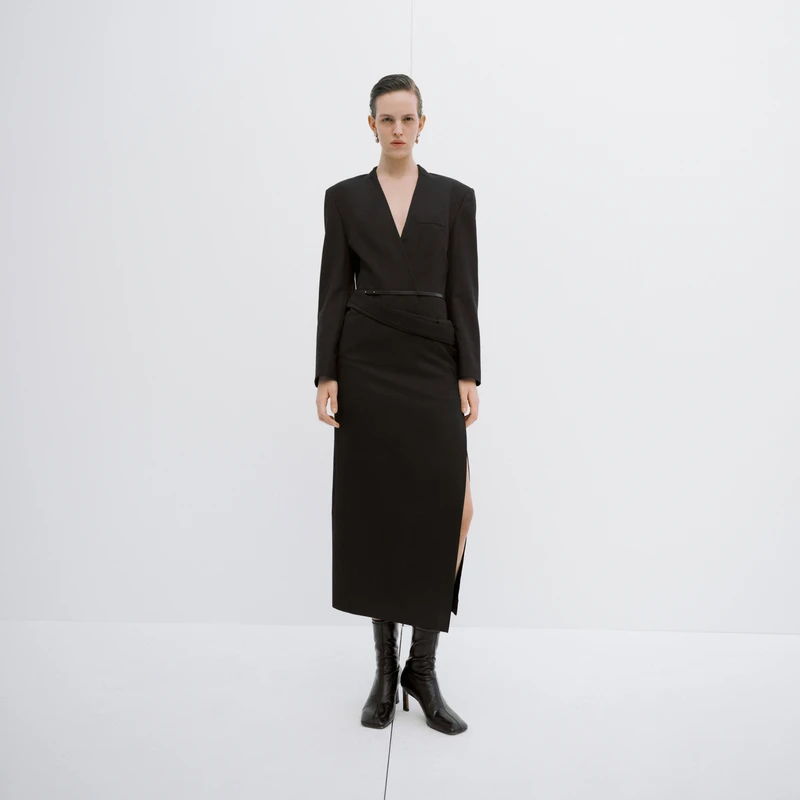 【精英衣橱系列】edition秋款大女主西装连衣裙#EBD3DRS038