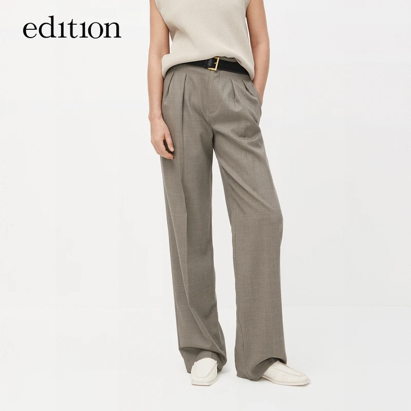 【商场同款】edition新款可拆卸腰头羊毛西裤女#EBC3PAT020