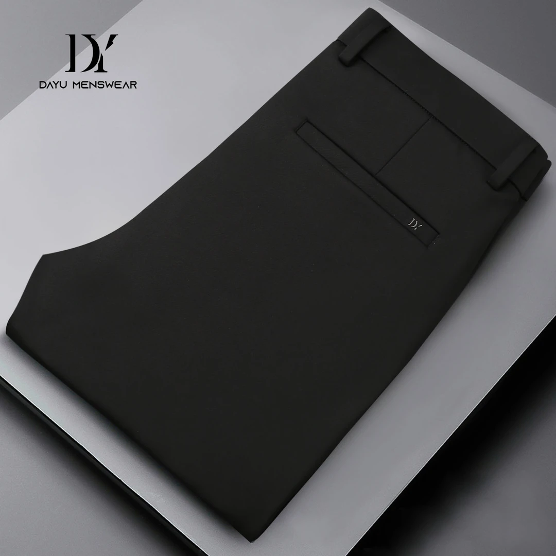 【DY家】男士精工垂感百搭修身商务休闲小脚裤6677