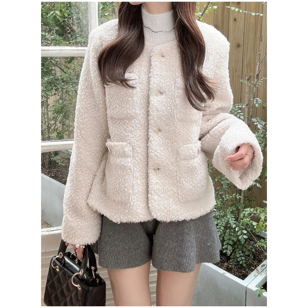 【六哥家】日系品牌 秋季新款 G 时尚百搭小香风亮片开杉短外套