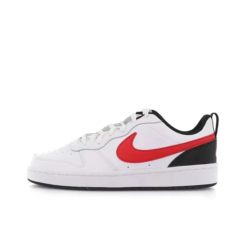 耐克/Nike Court Borough Low GS 女子白红低帮板鞋 BQ5448-110