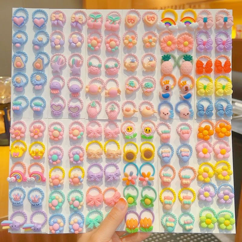 小啾啾不伤发女童发饰拇指发圈小号春天儿童皮筋宝宝扎婴儿橡皮筋