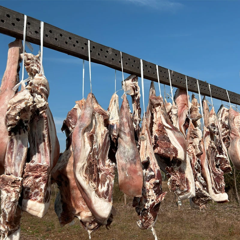 【坐板肉送萝卜】正宗河南农家手工腌制日晒五花腊肉传统风干咸肉