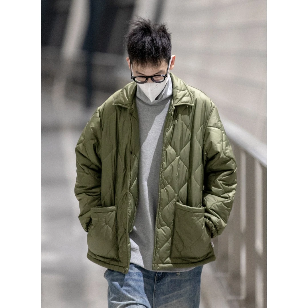 日系潮流复古外套棉服男女冬季保暖休闲棉衣 LF22170清